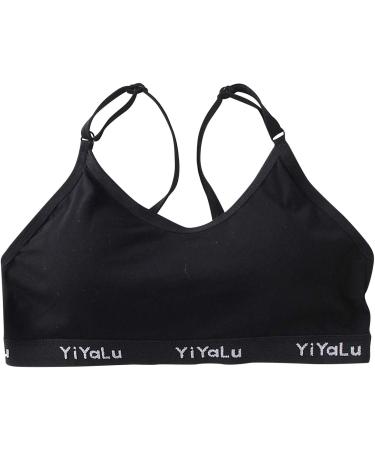 Girls Cotton Racerback Sports Bra 3 Pack - Comfortable Training Crop Tops - One Size - Buy Online on GoSupps.com