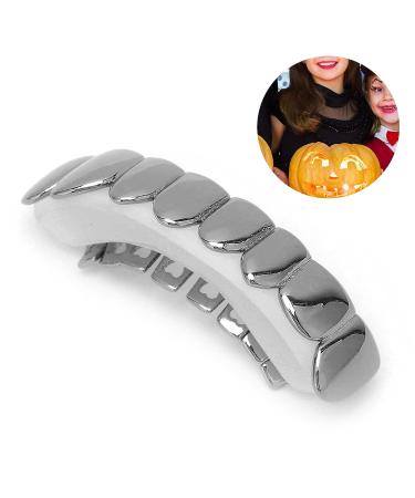 18K Gold Lower Teeth Hip Hop Grills - Halloween Festival Decoration Accessory for Men & Women (Black) - Buy Online on GoSupps.com
