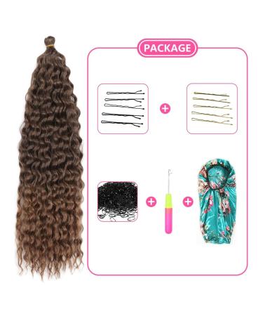 Deep Twist Crochet Hair - 22 Inch Synthetic Ombre Curly Braids | 6 Packs Waterwell Twist Hair Extensions - Buy Online on GoSupps.com