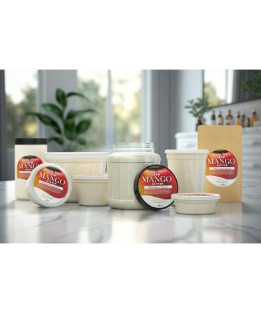 Aroma Depot 12oz Pure Raw Mango Butter - Unrefined & 100% Natural for Skin Hair & DIY Care - Reduces Fine Lines Wrinkles Eczema - Hexane-Free - Buy Online on GoSupps.com