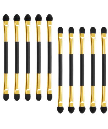 Eyeshadow Brushes 10PCS Double-Ended Eyeshadow Applicators Long Handle Eye Shadow Sponge Applicator Reusable Eye Make-up Tools for Blending Defining Smudging Shading A7STHZS