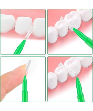 Above Zero Interdental Brushes - 50 Pieces in 5 Colors | Effective Tooth Gap Cleaners | Non-Slip Handle Oral Care Tool - Buy Online on GoSupps.com