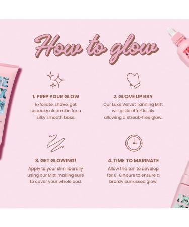 The Fox Tan Super Glow Bundle: Dark Tropical Self-Tan Mousse, Face Serum, Body Lotion, Exfoliating Mitt | Natural Tanning Kit - Buy Online on GoSupps.com