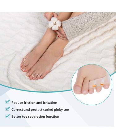Haofy Silicone Toe Spreader - 4 PCS Small Toe Separator for Overlapping Toes Relief from Pressure & Pain - Buy Online on GoSupps.com