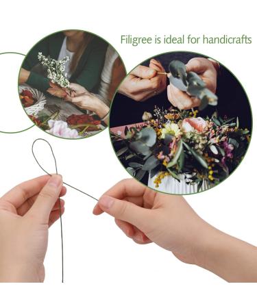SOCNITC 100pcs Floral Wire Dark Green  22 Gauge Flower Wire Sticks Floral Supplies 14 inches for Bouquet Stem Wrap Floral Arranging Craft Projects Corsages  Wedding Bouquet  22 Gauge 100 pcs Dark Green - Buy Online on GoSupps.com