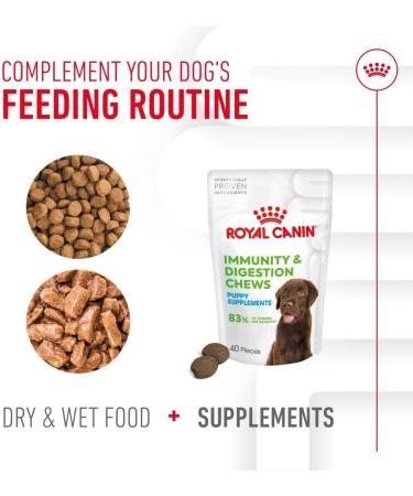 Royal Canin Puppy Supplement for Immunity & Digestion Soft Chews 100g - Buy Online on GoSupps.com