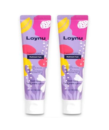 Foot Deodorant Cream for Long-Lasting Odor Control (Neutralizes Odor at the Source) (Hydrates Dry Cracked Feet) with Natural Mushroom Extract