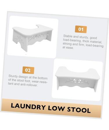 NOLITOY Children's Toilet Stool - Step Stool for Kids Bathroom Footstool Spa Booster Pad White - 47.5x27.5x17.5CM - Buy Online on GoSupps.com