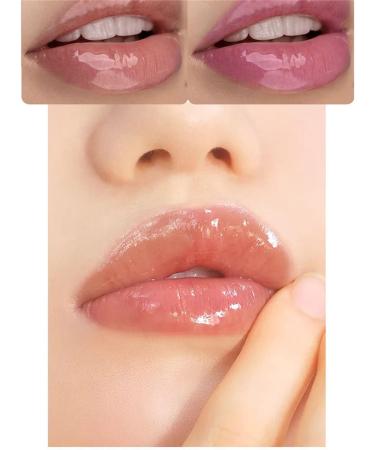 Natural Lip Plumper Gloss for Fuller Hydrated Lips 10ml - Day and Night Lip Care Enhancer - Clear Moisturizing Formula - A One Size - Buy Online on GoSupps.com