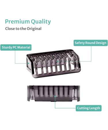 6Pcs Guide Combs for Philips One Blade & One Blade Pro QP Series - Stubble Combs (1/2/3/5) - Skin and Body Comb with Storage Cases - Buy Online on GoSupps.com