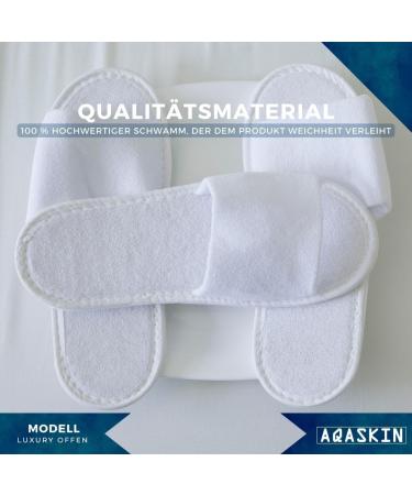 AQASKIN Luxury Slip-Resistant Disposable House Shoes - High-Quality Terry - 10 Pairs - Soft & Convenient for Hotels Spas & Wellness Centers - Quantity Discount Available - Buy Online on GoSupps.com