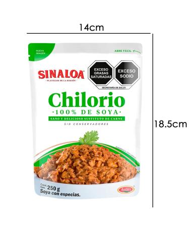Chilorio Sinaloa Vegan Friendly 250g - Authentic Plant-Based Mexican Flavor (2 Pieces) - International Shipping Available - Buy Online on GoSupps.com