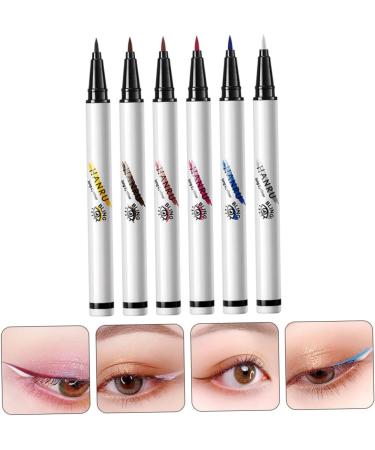 Gogogmee 6pcs Eyeliner Pencil Eyeliner Stamp Colored Eyeliner Matte Liquid Eyeliner Colorful Eyeliner Pen Abs - Buy Online on GoSupps.com