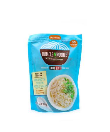 Miracle Noodle, Soup Noodle Chicken Bone Broth, 7.6 Ounce