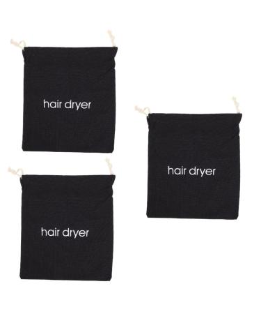 Beatifufu 3pcs Hair Dryer Storage Bag Hair Dryer Fabric Bag Hairdryer Bags Hairdressing Dryers Canvas Bags Kit