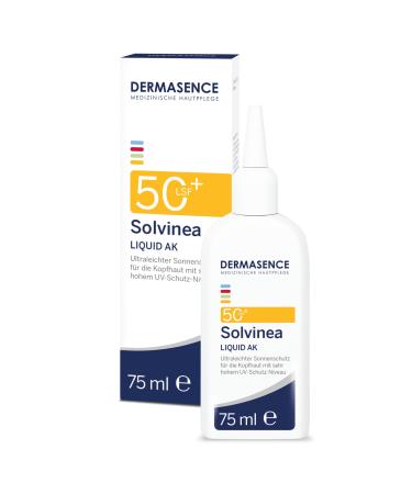 Dermasence Solvinea Liquid AK STF 50+ 75 ml - sun protection fluid for the scalp - absorbs immediately and does not grease to prevent light -related skin damage and actinic keratos - - Buy Online on GoSupps.com