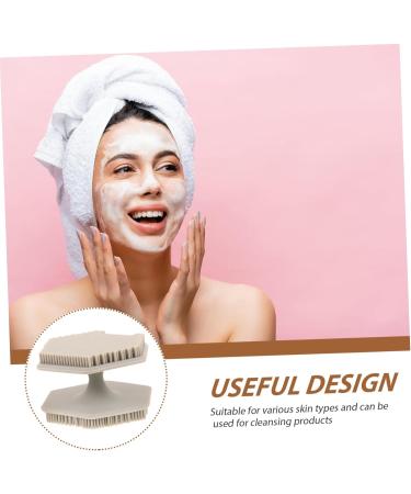 Didiseaon Face Brush Scrubber Face Scrub Face Washer Brush Silicone Face Cleansing Brush Facial Cleansing Brush Face Exfoliator Face Wash Brush Silica Gel Double Sided Makeup Brush 6.50X6.50X4.00CM Grey - Buy Online on GoSupps.com