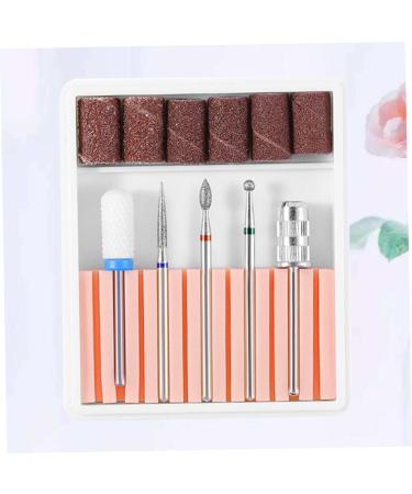 minkissy 1 Set Nail Drill Bits for Acrylic Nail Polish Accessories Electric Nail File Drill Bits Nail Polish Tools Nail File Bits Cuticle Drill Bit Gel Nail Kits Head Ceramics 6.5x5.5cm Pink - Buy Online on GoSupps.com