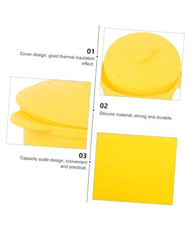 Portable Mini Wax Melting Device - Silicone Wax Warmer Replacement Pot - Yellow Silicone Wax Bowl for Easy Heating - Buy Online on GoSupps.com