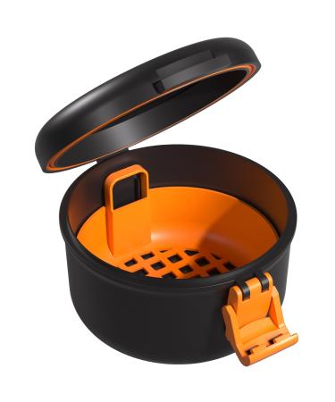 Argomax braces cleaning box denture container dentures can dentistry box prosthesis cleaning case (black + orange). - Buy Online on GoSupps.com