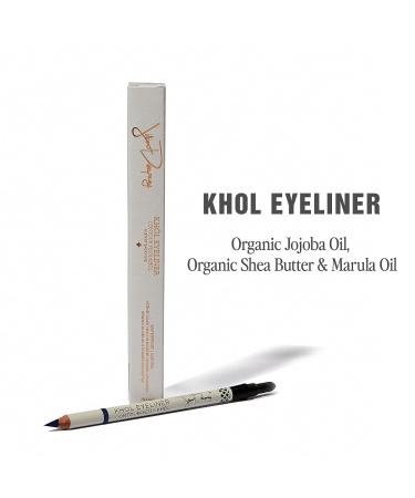 Jillian Dempsey Kh l Eyeliner - Natural, Waterproof Pencil with Smudger I Black Sapphire - Buy Online on GoSupps.com
