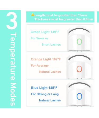 USB Rechargeable Heated Eyelash Curler with Comb - 3 Heating Modes, Long Lasting Natural Curling - Electric Eyelash Curlers (Upgrade White) - Buy Online on GoSupps.com