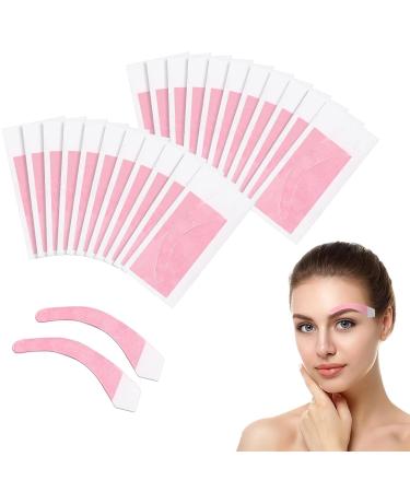 Kayef eyebrow wax strip face strips cold wax strips for eyebrows finished face hair removal stripes for women's home travel disposable hair removal wax strips