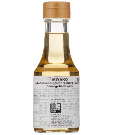 Miyako Rice Vinegar for Sushi | 2.2% Acid Sushi Su | 150 ml (1 Pack) - Perfect for Authentic Sushi Making - Buy Online on GoSupps.com