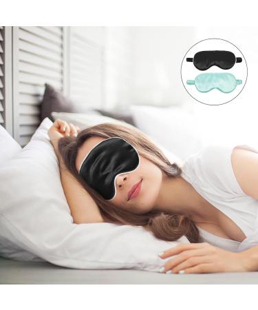 Healifty 2Pcs Soft Comfortable Sleep Eye Masks - Night Eye Cover for Home, Travel, Office - Mixed Color - Buy Online on GoSupps.com