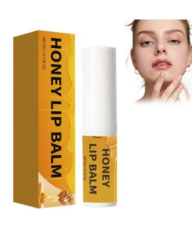 Honey lip balm 5 g juicy and shiny lipstick hydrated lips for full and natural lips