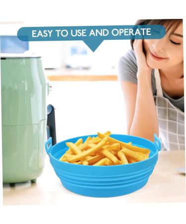 Alipis 2pcs Air Fryer Airfryer Silicone Bakeware Baking Reusable Liner Lining Silicone Pad Non Stick Light Grey 21.5X21.5cm - Buy Online on GoSupps.com