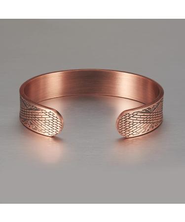 Buy Enermagix Magnetic Copper Bracelets for Men & Women | 99.9% Solid Copper Cuffs with 3519 Gauss Magnets - Buy Online on GoSupps.com
