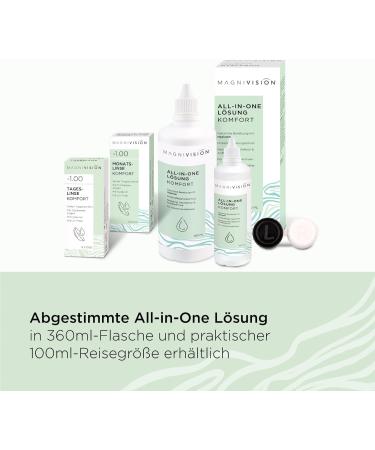 Magnivision Monthly Comfort Soft Contact Lenses -3.00 Dpt | Hyaluron & UV Filter for Sensitive Eyes Preservative-Free - Buy Online on GoSupps.com