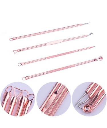 4-Piece Acne Blackhead Removal Tool Set - Pimple Extractor & Deep Cleaning Skin Care Beauty Products for Flawless Skin - Buy Online on GoSupps.com