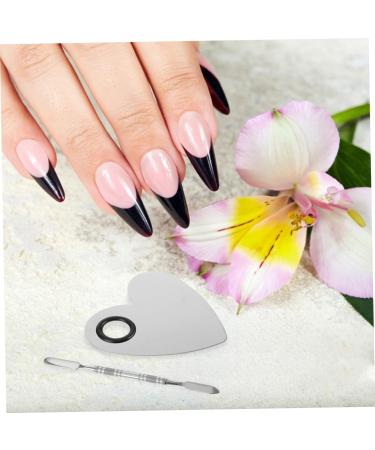 3ensembles Palette De M lange Pour Ongles Forme De C ur Stylo De Couleur Outil De Maquillage M tal Pour Manucures Usage Domestique Et Salon - Buy Online on GoSupps.com