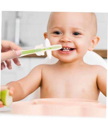 Healvian 8 STK Baby Toothbrush Set - Travel-Friendly Smooth Bristle Silicone Newborn Mund Cleaner - Buy Online on GoSupps.com