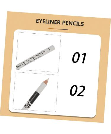Mikinona 12pcs Lying Silkworm Eyeliner Eyeshadow Pencil Sparkle Highlighters Highlighter Pens Gels Wood White - Buy Online on GoSupps.com