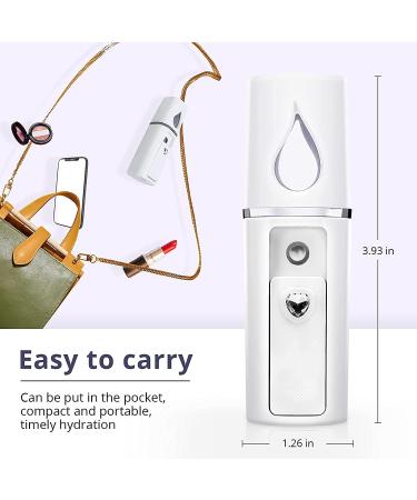 ANTIOCH Extensions de Cils D'Atomisation de Vaporisateur Facial Nano Facial Mister Mini Portable avec Miroir Blanc - Buy Online on GoSupps.com