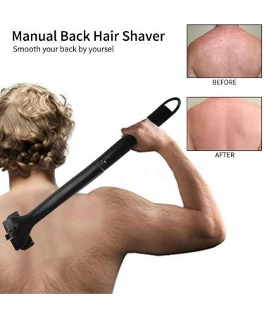 Foldable Back Trimmer for Men - Easy Manual Hair Shaver with Long Handle for Painless Trimming - International Shipping Available - Buy Online on GoSupps.com