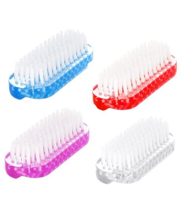 Pack of 4 hand washing brushes nail brushes finger brushes double-sided hand brushes cleaning brushes for hands and fingernails
