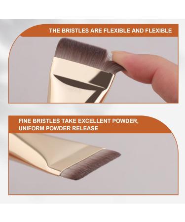 Ergonomic Wooden Handle Foundation Brush - Washable & Reusable Makeup Brushes for Flawless Application - Buy Online on GoSupps.com