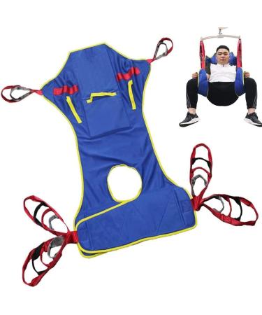 Yunyhao Patient lying belt lifting belt with full body support large toilet lean belt lifting belt for older people with overweight lifting belt for shower and bathroom (Size: L) Gaoyun-1001