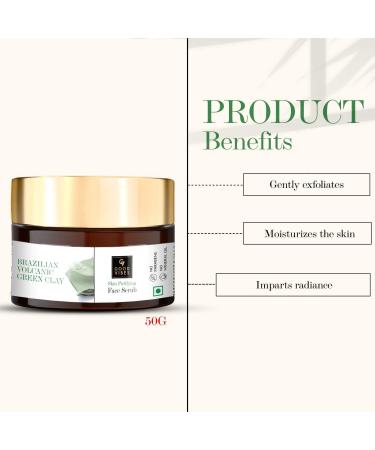Good Vibes Skin Purifying Scrub - Brazilian Volcanic Green Clay (50 g) - Buy Online on GoSupps.com