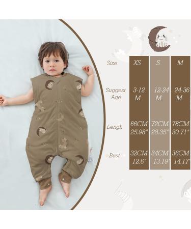 Bunny Moon S Baby Sleep Sack with Legs | 100% Cotton Wearable Blanket | Detachable Sleeves | 2-Way Zipper | Unisex | 12-24 Months - Buy Online on GoSupps.com