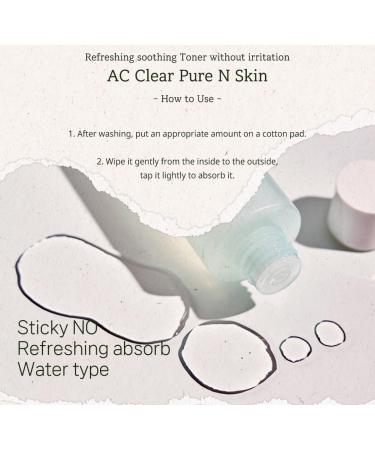 Buy The Plant Base AC Clear Pure N CICA Toner 180ml - Korean Skincare for Acne Care with 90% Centella Asiatica | Soothing Plant Extracts - Buy Online on GoSupps.com