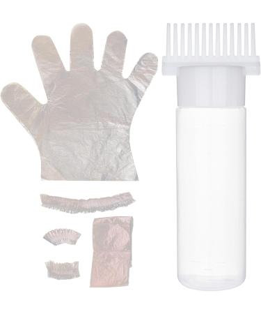 Hair Oil Applicator Bottle 180ml with Hair Dye Kit Root Comb Applicator Bottle with Clear Scale Portable Hair Bleach Kit for Home Barber Shop Hair Dye Tools - Buy Online on GoSupps.com