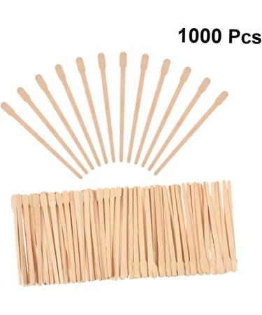 Beavorty 2000 PC Wax Strips & Wooden Applicator Sticks - Bamboo Hair Removal Spatula for Smooth Skin - Buy Online on GoSupps.com