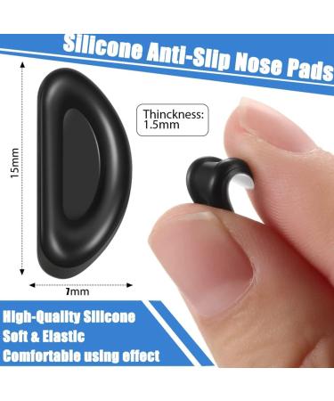 Afforstyle 24 Pairs Adhesive Nose Pads Premium Silicone Eyeglass Nose Pads for Sunglasses | Comfortable Durable & Easy to Apply - Buy Online on GoSupps.com