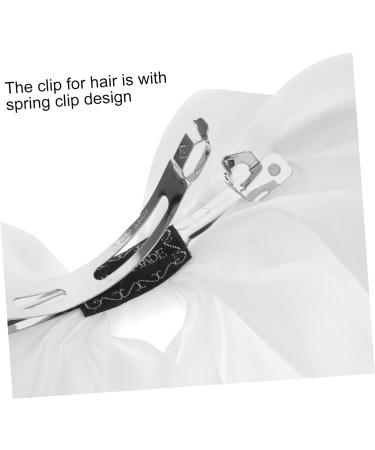MAGICLULU Bow Spring Clip Hair Accessories for Bride 90s Hair Bow Barrettes Bow Barrettes Girl Hair Clips Ribbon Hair Clip Hair Pin Tiara Women Hair Decoration Fabric White Bow Tie - Buy Online on GoSupps.com
