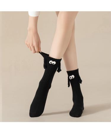 Funny Magnetic Suction 3D Doll Couple Socks - Couple Holding Hands Socks for Women Men (2pair B) - Buy Online on GoSupps.com